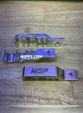 Brake & Fuel Line Brackets - Honda EK EG EM1 DC2 Acura RSX Civic SI Billet | MDP 7