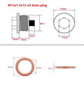 Titanium Oil Drain Plug M14 x 1.5 x 12mm - Honda Acura Universal | MDP 7