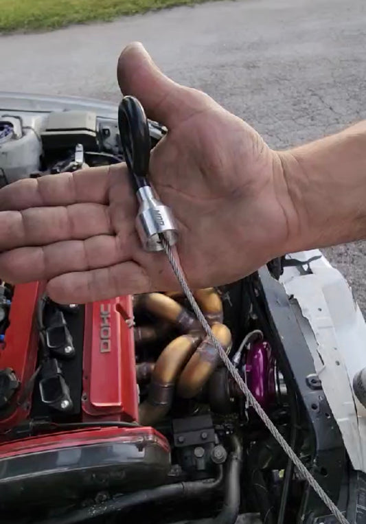 Billet Locking Oil Dipstick - Mitsubishi Lancer Evo 8 9 10 CNC Aluminum | MDP