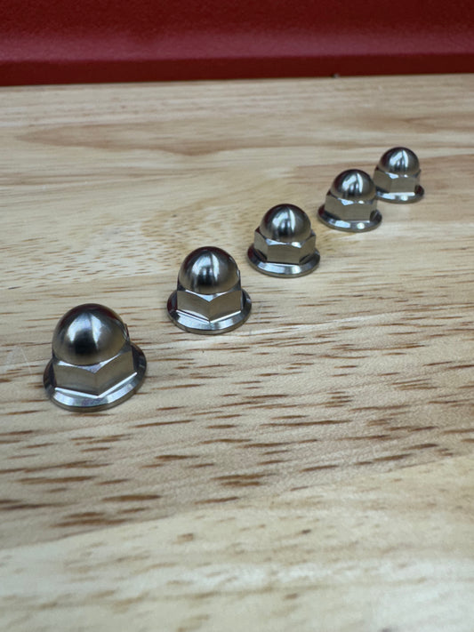 Titanium Acorn Domed Nuts M6 x 1.0 Grade 5 - Honda B D F H K-Series | MDP