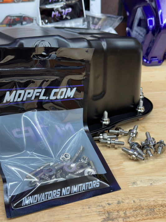 B/D/F/H-Series Oil Pan Titanium Hardware Stud Kit 20pc - Honda Acura | MDP